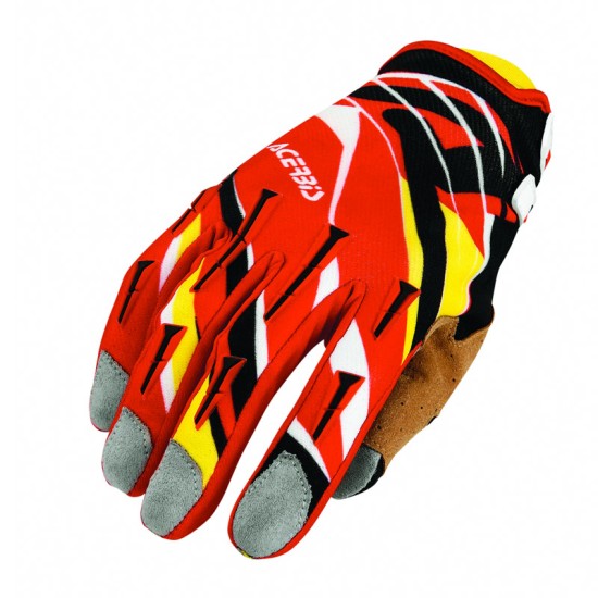 Guantes Off-Road Acerbis MX X2 - Red-Yellow - Ropamotorista.com - Distribuidor Oficial Acerbis en España y Portugal