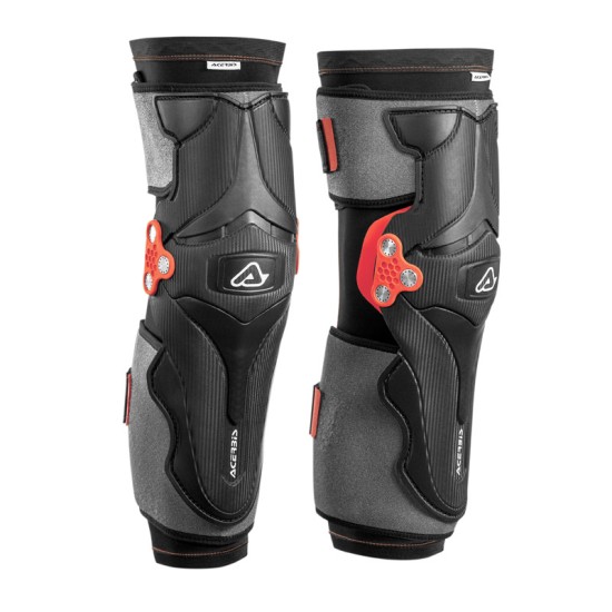 Rodilleras ACERBIS X-Strong Black-Red - Ropamotorista.com - Distribuidor Oficial Acerbis en España y Portugal