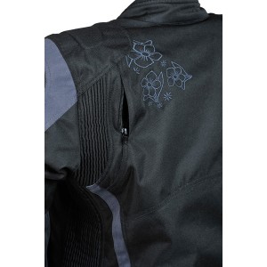 Chaqueta moto mujer ROCCOLINE Chic Lady negro/gris - Ropamotorista.com - Distribuidor Oficial Roccoline en España y Portugal