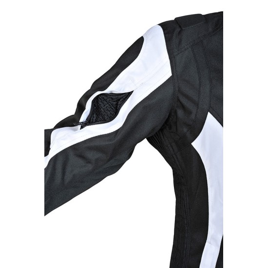 Chaqueta moto mujer ROCCOLINE Chic Lady negro/blanco - Ropamotorista.com Chaqueta moto mujer ROCCOLINE Chic Lady negro/blanco