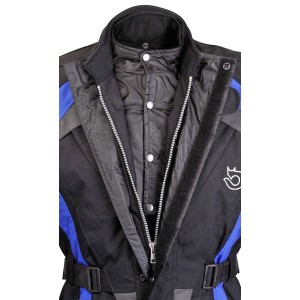 Chaqueta moto Roccoline STAR color negro/azul - Ropamotorista.com - Distribuidor Oficial Roccoline en España y Portugal