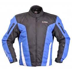 Chaqueta moto ROCCOLINE Time color negro/azul