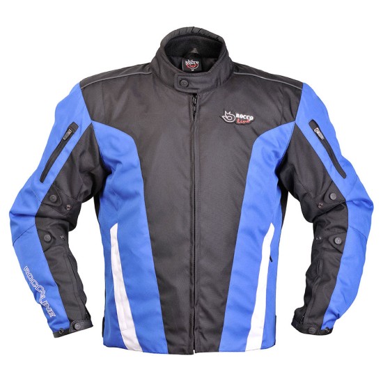 Chaqueta moto ROCCOLINE Time color negro/azul - Ropamotorista.com - Distribuidor Oficial Roccoline en España y Portugal