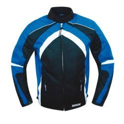 Chaqueta moto verano Roccoline TYPHOON  color negro/azul