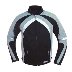 Chaqueta moto verano Roccoline TYPHOON color negro/gris