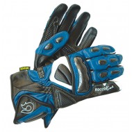Guantes moto racing ROCCO LINE GP-Carbon color negro-azul