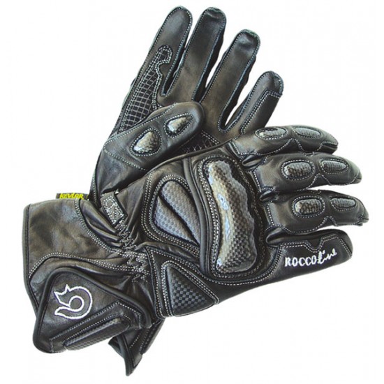 Guantes moto racing ROCCO LINE GP-Carbon color negro - Ropamotorista.com - Distribuidor Oficial Roccoline en España y Portugal