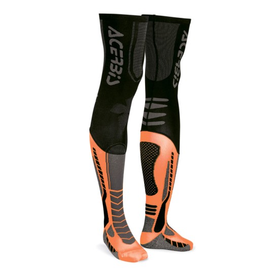 Calcetines largos ACERBIS X-LEG PRO Negro-Naranja - Ropamotorista.com - Distribuidor Oficial Acerbis en España y Portugal