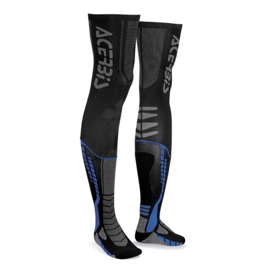 Calcetines largos ACERBIS X-LEG PRO Negro-Azul - Ropamotorista.com - Distribuidor Oficial Acerbis en España y Portugal