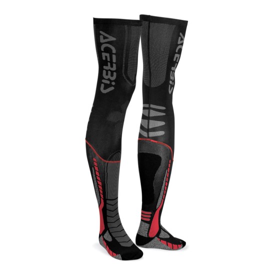 Calcetines largos ACERBIS X-LEG PRO Negro-Rojo - Ropamotorista.com - Distribuidor Oficial Acerbis en España y Portugal