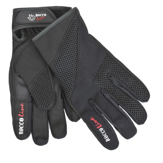 Guantes moto verano ROCCOLINE New Town - negro en venta 