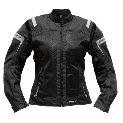 Chaqueta moto verano ROCCOLINE Brez mujer - Negro