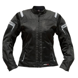 Chaqueta moto verano ROCCOLINE Brez mujer - Negro - Ropamotorista.com - Distribuidor Oficial Roccoline en España y Portugal