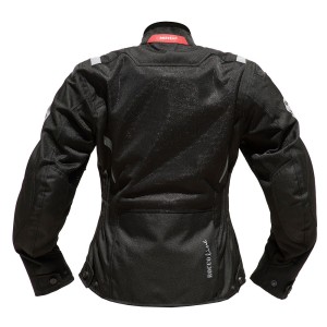 Chaqueta moto verano ROCCOLINE Brez mujer - Negro - Ropamotorista.com - Distribuidor Oficial Roccoline en España y Portugal