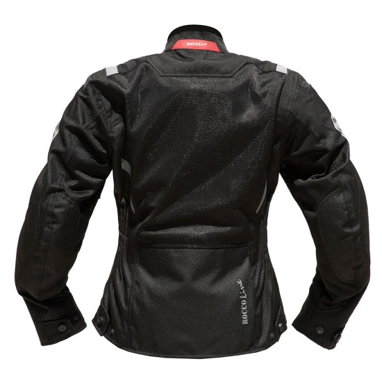 Chaqueta moto verano ROCCOLINE Brez mujer - Negro - Ropamotorista.com - Distribuidor Oficial Roccoline en España y Portugal