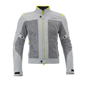 Chaqueta primavera/verano ACERBIS Ramsey My Vented CE Grey/Fluo Yellow - Ropamotorista.com - Distribuidor Oficial Acerbis en España y Portugal