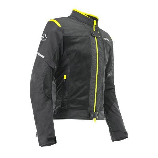 Chaqueta primavera/verano ACERBIS Ramsey My Vented CE Black/Fluo Yellow - Ropamotorista.com - Distribuidor Oficial Acerbis en España y Portugal