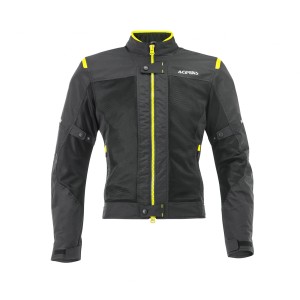 Chaqueta primavera/verano ACERBIS Ramsey My Vented CE Black/Fluo Yellow - Ropamotorista.com - Distribuidor Oficial Acerbis en España y Portugal