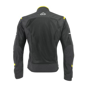 Chaqueta primavera/verano ACERBIS Ramsey My Vented CE Black/Fluo Yellow - Ropamotorista.com - Distribuidor Oficial Acerbis en España y Portugal