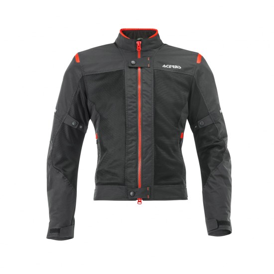 Chaqueta primavera/verano ACERBIS Ramsey My Vented CE Black/Red - Ropamotorista.com - Distribuidor Oficial Acerbis en España y Portugal