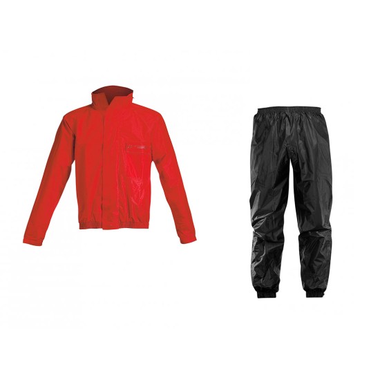 Traje lluvia 2 piezas ACERBIS Rain Suit Logo - Rojo - Ropamotorista.com - Distribuidor Oficial Acerbis en España y Portugal