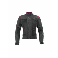 Chaqueta moto verano mujer ACERBIS Ramsey My Vented CE - Negro-Rosa