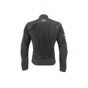 Chaqueta moto verano mujer ACERBIS Ramsey My Vented CE - Negro-Rosa - Ropamotorista.com - Distribuidor Oficial Acerbis en España y Portugal