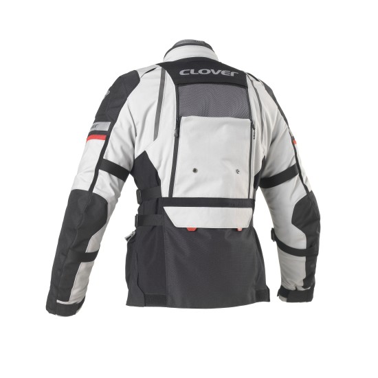 Chaqueta moto CLOVER GTS-4 WP AIRBAG Negro-Gris - Ropamotorista.com - Distribuidor Oficial Clover en España y Portugal