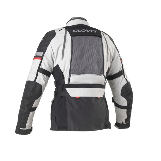 Chaqueta moto CLOVER GTS-4 WP AIRBAG Negro-Gris - Ropamotorista.com - Distribuidor Oficial Clover en España y Portugal