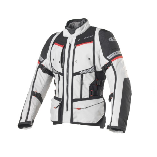 Chaqueta moto CLOVER GTS-4 WP AIRBAG Negro-Gris - Ropamotorista.com - Distribuidor Oficial Clover en España y Portugal