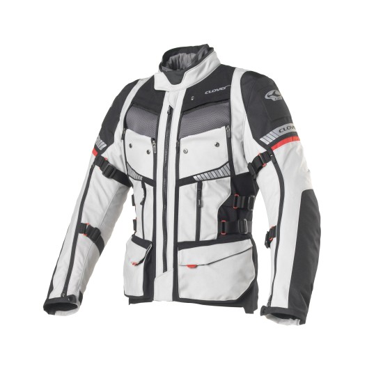 Chaqueta moto CLOVER GTS-4 WP AIRBAG Negro-Gris - Ropamotorista.com - Distribuidor Oficial Clover en España y Portugal