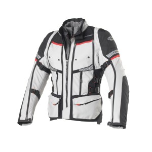 Chaqueta moto CLOVER GTS-4 WP AIRBAG Negro-Gris - Ropamotorista.com - Distribuidor Oficial Clover en España y Portugal