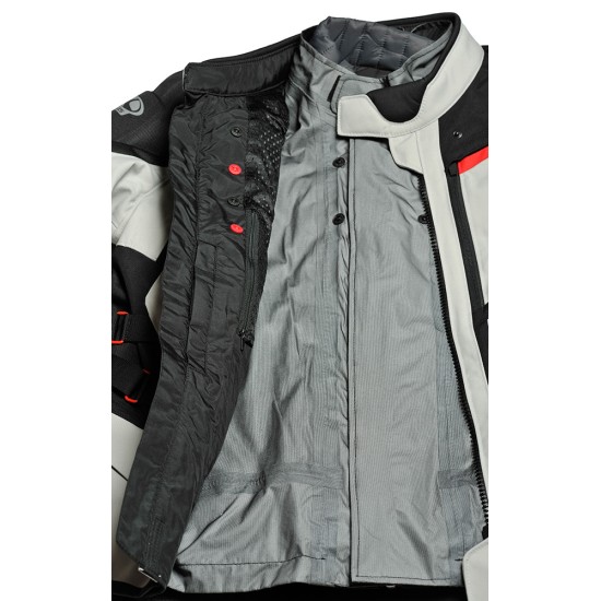 Chaqueta moto CLOVER GTS-4 WP AIRBAG Negro-Gris - Ropamotorista.com - Distribuidor Oficial Clover en España y Portugal