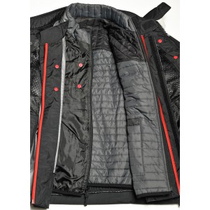 Chaqueta moto CLOVER GTS-4 WP AIRBAG Negro-Gris - Ropamotorista.com - Distribuidor Oficial Clover en España y Portugal