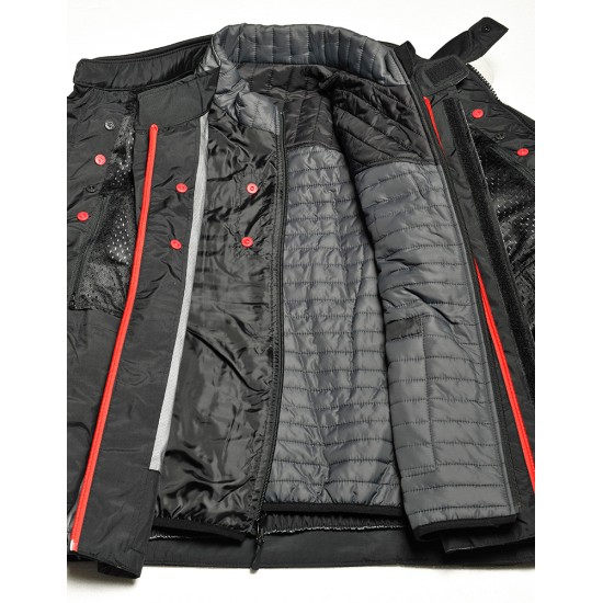 Chaqueta moto CLOVER GTS-4 WP AIRBAG Negro-Gris - Ropamotorista.com - Distribuidor Oficial Clover en España y Portugal