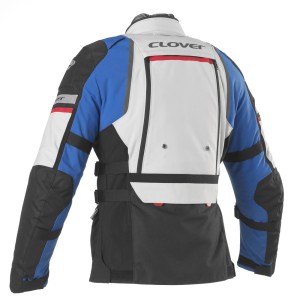 Chaqueta moto CLOVER GTS-4 WP AIRBAG Azul-Gris - Ropamotorista.com - Distribuidor Oficial Clover en España y Portugal