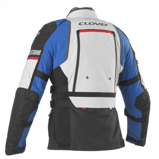 Chaqueta moto CLOVER GTS-4 WP AIRBAG Azul-Gris en venta 