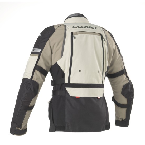 Chaqueta moto CLOVER GTS-4 WP AIRBAG Negro-Sand - Ropamotorista.com - Distribuidor Oficial Clover en España y Portugal