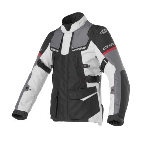 Chaqueta moto CLOVER Scout 3 WP Negro-Gris - Ropamotorista.com - Distribuidor Oficial Clover en España y Portugal