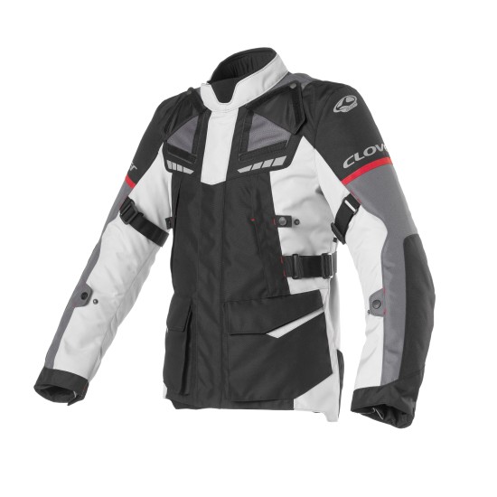 Chaqueta moto CLOVER Scout 3 WP Negro-Gris - Ropamotorista.com - Distribuidor Oficial Clover en España y Portugal