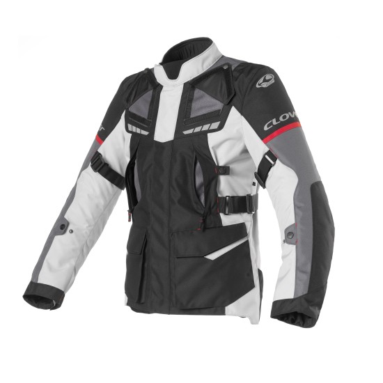 Chaqueta moto CLOVER Scout 3 WP Negro-Gris