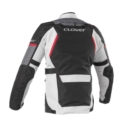 Chaqueta moto CLOVER Scout 3 WP Negro-Gris - Ropamotorista.com - Distribuidor Oficial Clover en España y Portugal