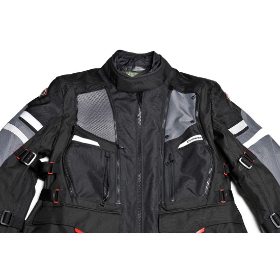 Chaqueta moto invierno/verano CLOVER Dakar WP Airbag Negro - Ropamotorista.com Chaqueta moto invierno/verano CLOVER Dakar WP Airbag Negro