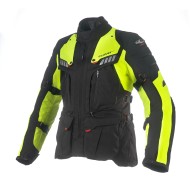 Chaqueta moto CLOVER Crossover 3 Negro-Fluo