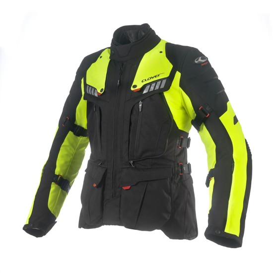 Chaqueta moto CLOVER Crossover 3 Negro-Fluo - Ropamotorista.com - Distribuidor Oficial Clover en España y Portugal