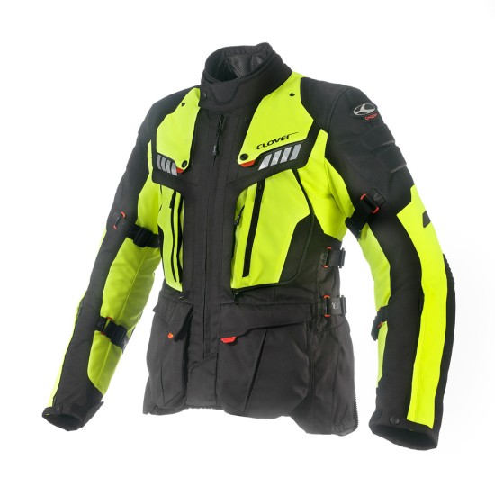 Chaqueta moto CLOVER Crossover 3 Negro-Fluo - Ropamotorista.com - Distribuidor Oficial Clover en España y Portugal