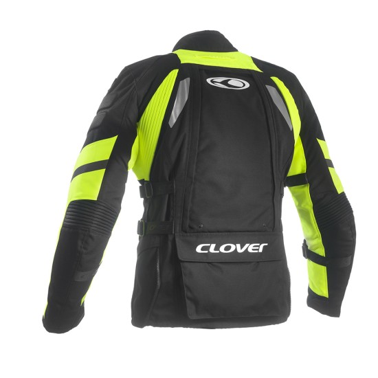 Chaqueta moto CLOVER Crossover 3 Negro-Fluo - Ropamotorista.com - Distribuidor Oficial Clover en España y Portugal