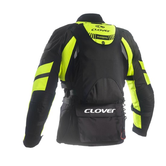 Chaqueta moto CLOVER Crossover 3 Negro-Fluo - Ropamotorista.com - Distribuidor Oficial Clover en España y Portugal