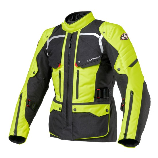 Chaqueta moto CLOVER Savana 2 Negro-Fluo - Ropamotorista.com Chaqueta moto CLOVER Savana 2 Negro-Fluo - Ropamotorista.com - Distribuidor Oficial Clover en España y Portugal