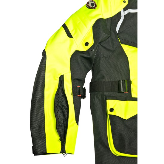 Chaqueta moto CLOVER Savana 2 Negro-Fluo - Ropamotorista.com Chaqueta moto CLOVER Savana 2 Negro-Fluo - Ropamotorista.com - Distribuidor Oficial Clover en España y Portugal